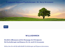 Tablet Screenshot of hypnose-psychotherapie.eu